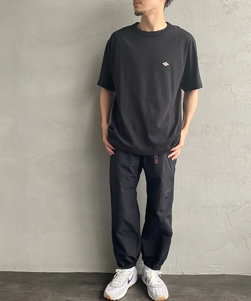 DANTON（ダントン）の「[DANTON/ダントン] コットンジャージー ワンポイントロゴクルーネックTシャツ（Tシャツ/カットソー・レディース・ホワイト/ブラック/ネイビー/ホワイト×グリーン/ホワイト×ブルー/ホワイト×ネイビー/ネイビー×ホワイト/ホワイト×ブラウン・44/40/38/42/36/34）」の14枚目の写真