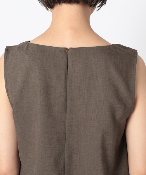 B.C STOCK（ベーセーストック）の「リネンライク オールインワンSET（つなぎ/オールインワン・レディース・グレー/アイボリー/グリーン系その他・FREE）」の5枚目の写真