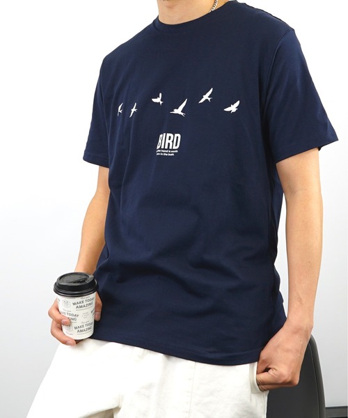 Burner(バーナー)の「【GROOVY STORE】アニマル柄プリントTシャツ(Tシャツ/カットソー・メンズ・ホワイト/ブラック系その他2/イエロー/オリーブ/サックスブルー/ブラック/ブルー/ホワイト系その他/ピンク/ブラック系その他/グリーン/ネイビー・LL/M/L)」の9枚目の写真