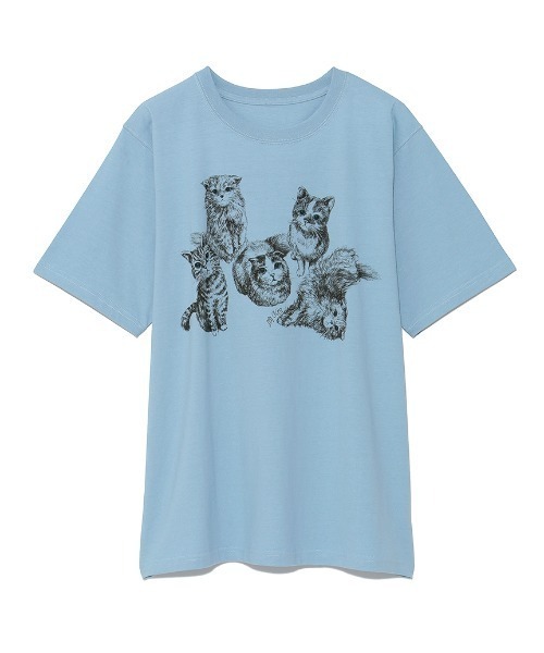 LILY BROWN（リリーブラウン）の「LILY CATS T-shirt（Tシャツ