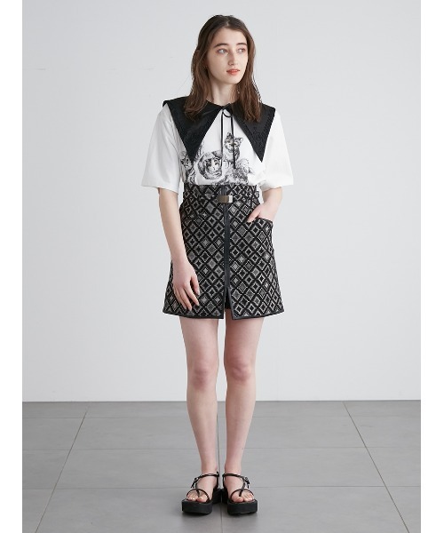 LILY BROWN（リリーブラウン）の「LILY CATS Tshirt（Tシャツ/カットソー）」 WEAR