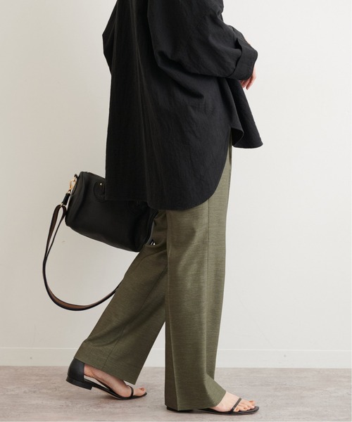 【美品】Spick & Span◆センタープレスパンツ　ブラック38 Spick＆Span 【2022AW】スピック&スパン Spick and Span