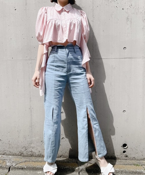 lilLilly(リルリリー)の「レオパードフリルブラウス【セットアップ対応】(シャツ/ブラウス・レディース・ブラック/ベージュ/ピンク・FREE)」の16枚目の写真