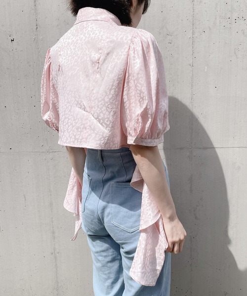 lilLilly(リルリリー)の「レオパードフリルブラウス【セットアップ対応】(シャツ/ブラウス・レディース・ブラック/ベージュ/ピンク・FREE)」の20枚目の写真