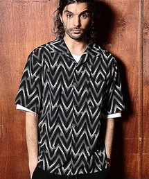 RATTLE TRAP | 総柄プリントオープンカラーシャツ(シャツ/ブラウス)