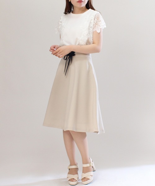 ASTORIA ODIER(アストリアオディール)の「スピンドールフレアスカート(スカート・レディース・ブルー/ネイビー/ベージュ・SMALL/X-SMALL/MEDIUM)」の4枚目の写真