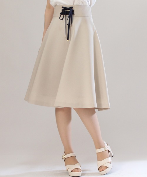 ASTORIA ODIER(アストリアオディール)の「スピンドールフレアスカート(スカート・レディース・ブルー/ネイビー/ベージュ・SMALL/X-SMALL/MEDIUM)」の17枚目の写真