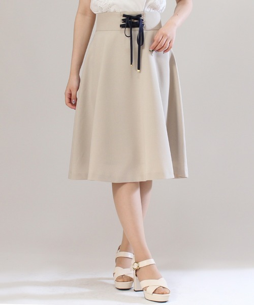 ASTORIA ODIER(アストリアオディール)の「スピンドールフレアスカート(スカート・レディース・ブルー/ネイビー/ベージュ・SMALL/X-SMALL/MEDIUM)」の9枚目の写真