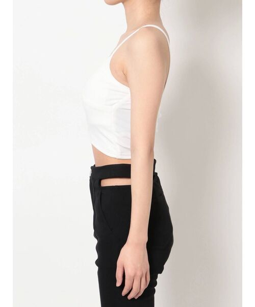 GYDA（ジェイダ）の「カシュクールデザインビスチェ（キャミソール・レディース・オフホワイト/ブラック・FREE）」の17枚目の写真