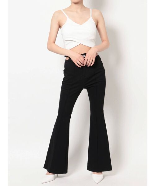 GYDA（ジェイダ）の「カシュクールデザインビスチェ（キャミソール・レディース・オフホワイト/ブラック・FREE）」の13枚目の写真