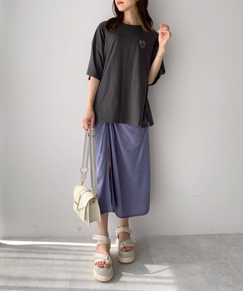 OLIVE des OLIVE(オリーブデオリーブ)の「フルーツビッグTシャツ(Tシャツ/カットソー・レディース・ホワイト/サックスブルー/ピンク/スミクロ・FREE)」の17枚目の写真