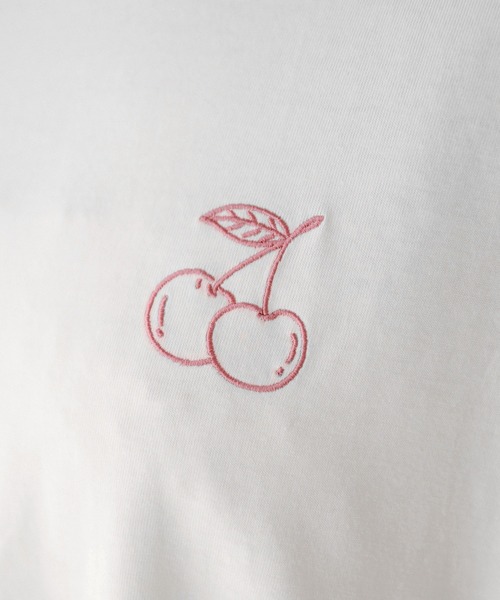 OLIVE des OLIVE(オリーブデオリーブ)の「フルーツビッグTシャツ(Tシャツ/カットソー・レディース・ホワイト/サックスブルー/ピンク/スミクロ・FREE)」の13枚目の写真