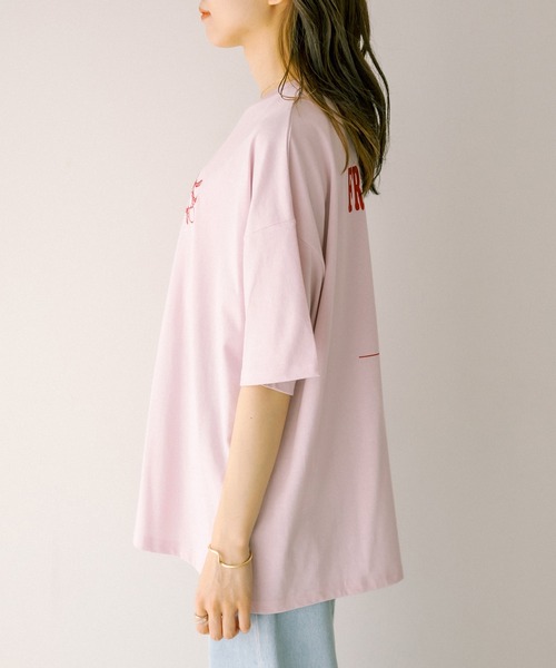OLIVE des OLIVE(オリーブデオリーブ)の「フルーツビッグTシャツ(Tシャツ/カットソー・レディース・ホワイト/サックスブルー/ピンク/スミクロ・FREE)」の8枚目の写真