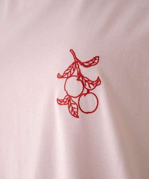 OLIVE des OLIVE(オリーブデオリーブ)の「フルーツビッグTシャツ(Tシャツ/カットソー・レディース・ホワイト/サックスブルー/ピンク/スミクロ・FREE)」の20枚目の写真