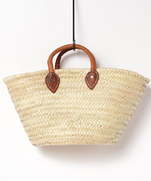 MIDWEST（ミッドウエスト）の「AFRICAN MARKET TAZADOME BASKET LEATHER HANDLE SMAL（ショルダーバッグ・レディース・ベージュ・FREE）」の3枚目の写真