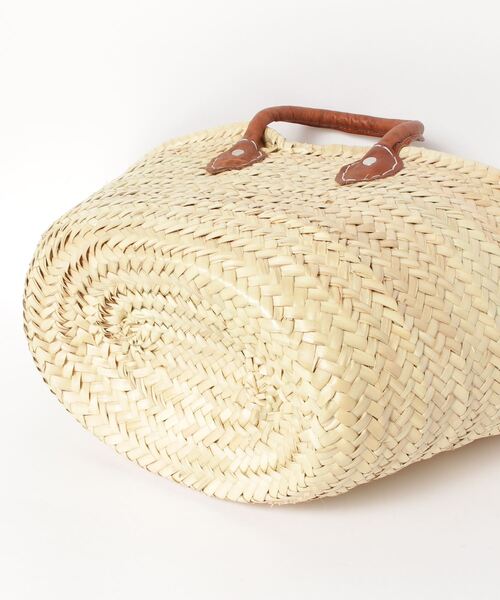 MIDWEST（ミッドウエスト）の「AFRICAN MARKET TAZADOME BASKET LEATHER HANDLE SMAL（ショルダーバッグ・レディース・ベージュ・FREE）」の2枚目の写真