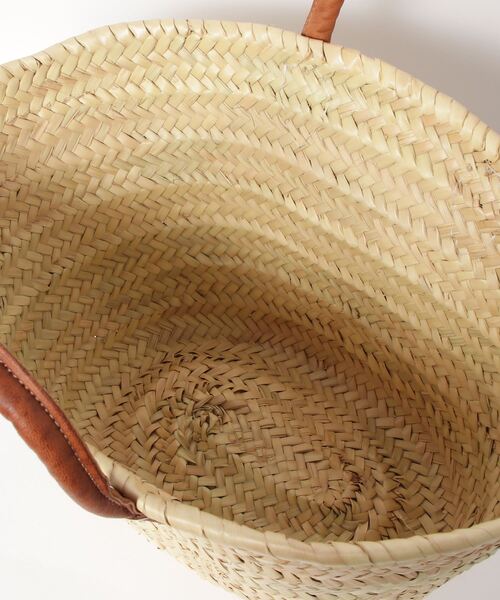 MIDWEST（ミッドウエスト）の「AFRICAN MARKET TAZADOME BASKET LEATHER HANDLE SMAL（ショルダーバッグ・レディース・ベージュ・FREE）」の4枚目の写真