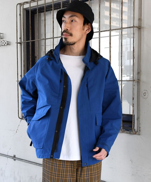 Johnbull(ジョンブル)の「テクノブレンフィールドジャケット(マウンテンパーカー・メンズ・ブラック/オリーブ/ブルー/ダークカーキ・SMALL/MEDIUM/LARGE)」の4枚目の写真