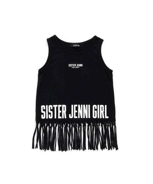 SISTER JENNI（SISTER JENNI）の「フリンジロゴタンクトップ（タンクトップ・キッズ・ブラック/チェリーピンク/パープル・160cm/140cm/150cm/130cm）」の9枚目の写真