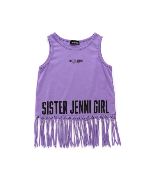 SISTER JENNI（SISTER JENNI）の「フリンジロゴタンクトップ（タンクトップ・キッズ・ブラック/チェリーピンク/パープル・160cm/140cm/150cm/130cm）」の11枚目の写真