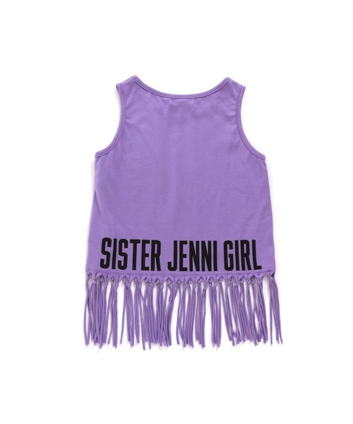 SISTER JENNI（SISTER JENNI）の「フリンジロゴタンクトップ（タンクトップ・キッズ・ブラック/チェリーピンク/パープル・160cm/140cm/150cm/130cm）」の12枚目の写真