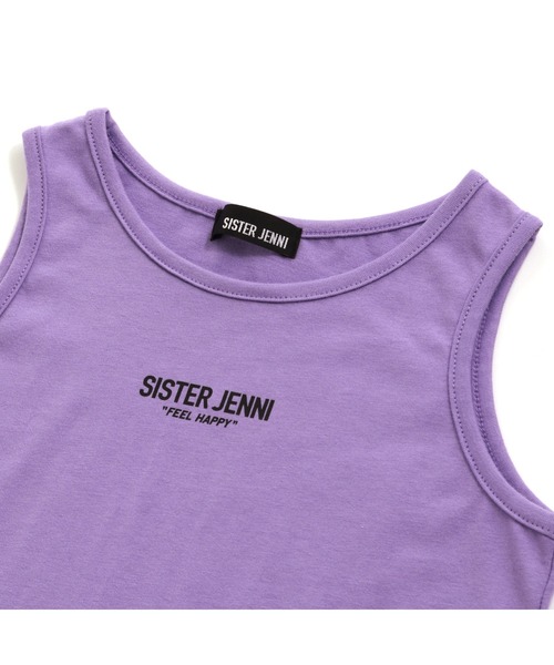 SISTER JENNI（SISTER JENNI）の「フリンジロゴタンクトップ（タンクトップ・キッズ・ブラック/チェリーピンク/パープル・160cm/140cm/150cm/130cm）」の15枚目の写真