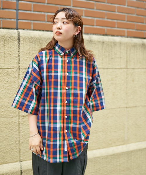 U.S. POLO ASSN.(ユーエスポロアッスン)の「マドラスチェック半袖ボタンダウンシャツ(シャツ/ブラウス・メンズ・グリーン/ブルー/ネイビー・LARGE/MEDIUM)」の4枚目の写真