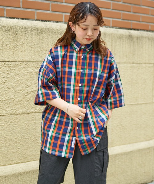 U.S. POLO ASSN.(ユーエスポロアッスン)の「マドラスチェック半袖ボタンダウンシャツ(シャツ/ブラウス・メンズ・グリーン/ブルー/ネイビー・LARGE/MEDIUM)」の5枚目の写真
