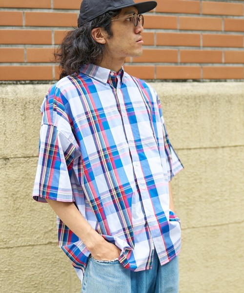 U.S. POLO ASSN.(ユーエスポロアッスン)の「マドラスチェック半袖ボタンダウンシャツ(シャツ/ブラウス・メンズ・グリーン/ブルー/ネイビー・LARGE/MEDIUM)」の14枚目の写真