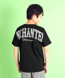 GLAZOS | 機能天竺・接触冷感ドルマンスリーブバックプリント半袖Tシャツ(Tシャツ/カットソー)