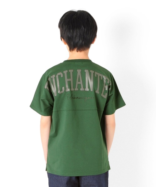 GLAZOS（グラソス）の「接触冷感・ドルマンスリーブバックプリント半袖Tシャツ（Tシャツ/カットソー・キッズ・ブルー/ブラック/ホワイト/パープル/グリーン・150cm/130cm/140cm/170cm/160cm）」の6枚目の写真