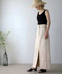UNFIELD | 【2022 S/S New Arrival】デニムスリットスカート(デニムスカート)