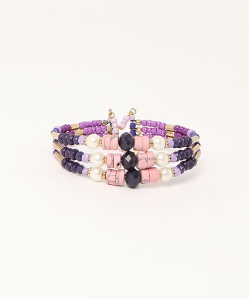 チャイハネ（チャイハネ）の「【チャイハネ】ネイティアピバングル（バングル/リストバンド・レディース・ホワイト/ブラック/パープル/ブラウン/レッド/イエロー/オレンジ/グリーン/その他1/その他2・FREE）」の5枚目の写真