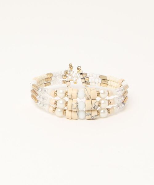 チャイハネ（チャイハネ）の「【チャイハネ】ネイティアピバングル（バングル/リストバンド・レディース・ホワイト/ブラック/パープル/ブラウン/レッド/イエロー/オレンジ/グリーン/その他1/その他2・FREE）」の2枚目の写真