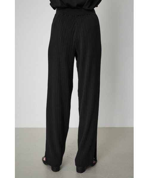 AZUL by moussy(アズールバイマウジー)の「BASIC KNIT RIB PANTS/ベーシックニットリブパンツ(その他パンツ・レディース・ベージュ/ブラック・SMALL/MEDIUM)」の15枚目の写真