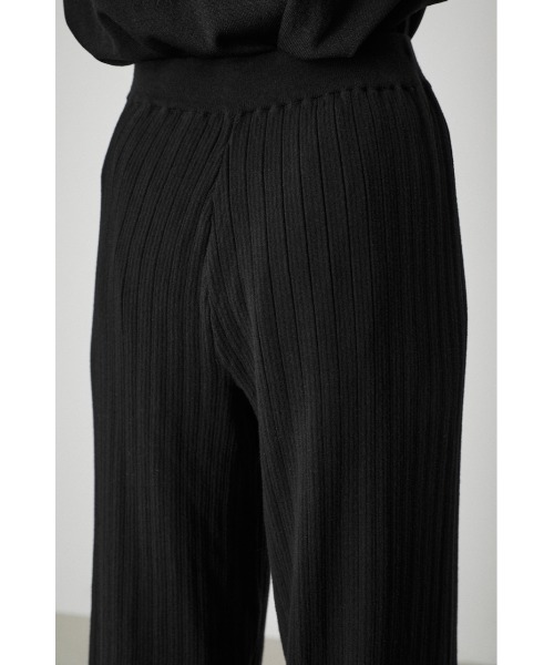 AZUL by moussy(アズールバイマウジー)の「BASIC KNIT RIB PANTS/ベーシックニットリブパンツ(その他パンツ・レディース・ベージュ/ブラック・SMALL/MEDIUM)」の13枚目の写真