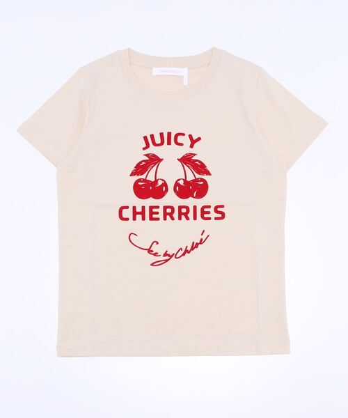 SEE BY CHLOE(シーバイクロエ)の「TEE/プリントtシャツ(Tシャツ/カットソー・レディース・ベージュ・S/M)」の1枚目の写真