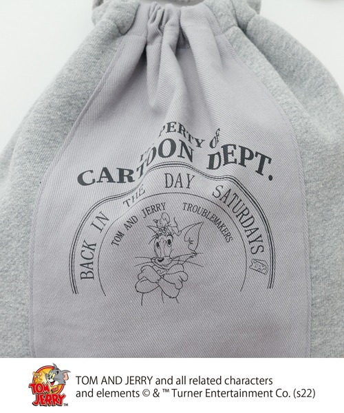 Tom&Jerry(トムアンドジェリー)の「TOM and JERRY/トムとジェリー巾着BAG(ハンドバッグ・レディース・グレー/ナチュラル・FREE)」の5枚目の写真