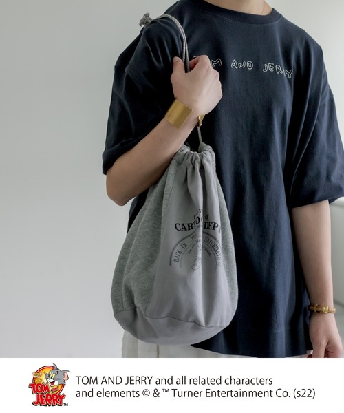 Tom&Jerry(トムアンドジェリー)の「TOM and JERRY/トムとジェリー巾着BAG(ハンドバッグ・レディース・グレー/ナチュラル・FREE)」の11枚目の写真