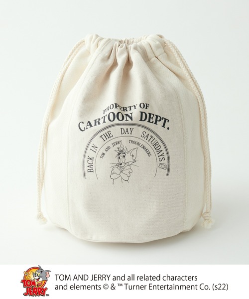 Tom&Jerry(トムアンドジェリー)の「TOM and JERRY/トムとジェリー巾着BAG(ハンドバッグ・レディース・グレー/ナチュラル・FREE)」の13枚目の写真