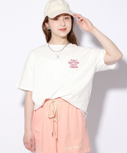 repipi armario（レピピ アルマリオ）の「バックロゴコクーンTシャツ（Tシャツ/カットソー・キッズ・ホワイト/グレー系その他/ブルー系その他/オレンジ系その他・MEDIUM/LARGE）」の6枚目の写真