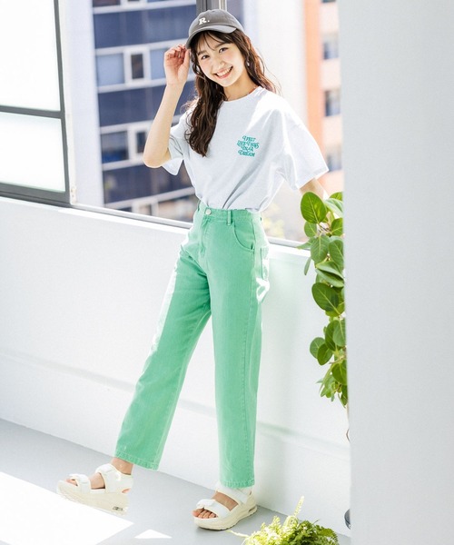 repipi armario（レピピ アルマリオ）の「バックロゴコクーンTシャツ（Tシャツ/カットソー・キッズ・ホワイト/グレー系その他/ブルー系その他/オレンジ系その他・MEDIUM/LARGE）」の8枚目の写真