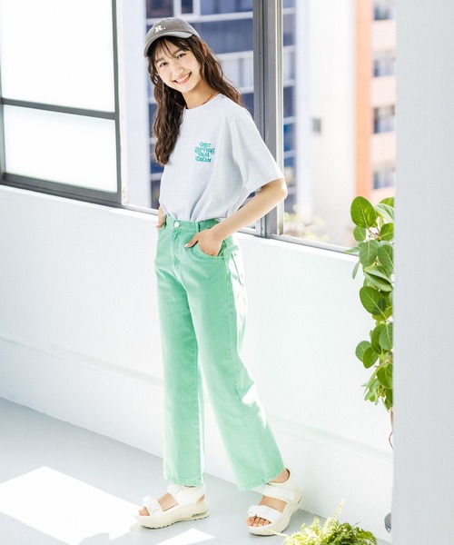 repipi armario（レピピ アルマリオ）の「バックロゴコクーンTシャツ（Tシャツ/カットソー・キッズ・ホワイト/グレー系その他/ブルー系その他/オレンジ系その他・MEDIUM/LARGE）」の9枚目の写真