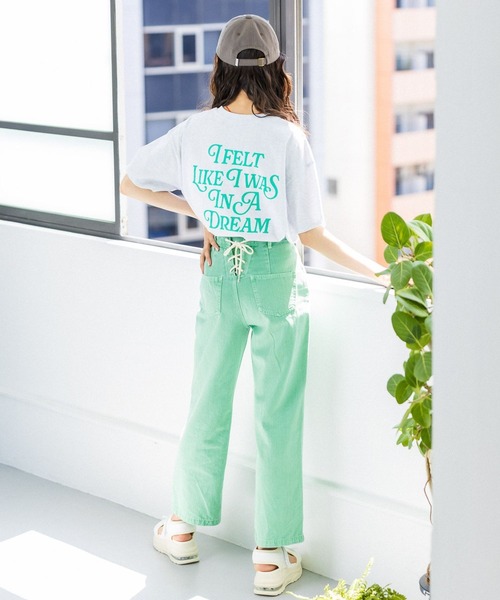 repipi armario（レピピ アルマリオ）の「バックロゴコクーンTシャツ（Tシャツ/カットソー・キッズ・ホワイト/グレー系その他/ブルー系その他/オレンジ系その他・MEDIUM/LARGE）」の10枚目の写真