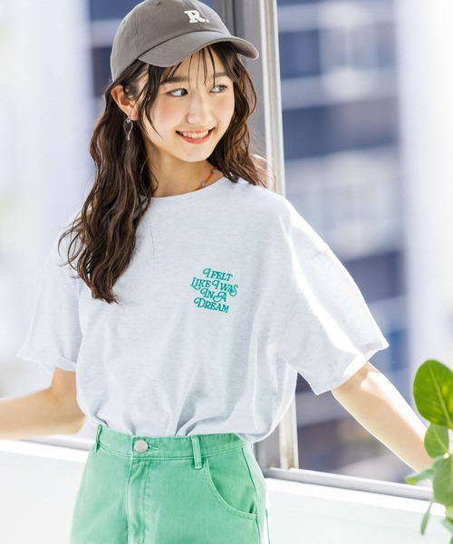 repipi armario（レピピ アルマリオ）の「バックロゴコクーンTシャツ（Tシャツ/カットソー・キッズ・ホワイト/グレー系その他/ブルー系その他/オレンジ系その他・MEDIUM/LARGE）」の12枚目の写真