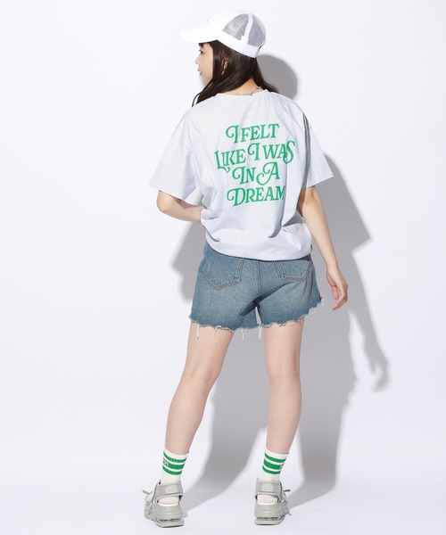 repipi armario（レピピ アルマリオ）の「バックロゴコクーンTシャツ（Tシャツ/カットソー・キッズ・ホワイト/グレー系その他/ブルー系その他/オレンジ系その他・MEDIUM/LARGE）」の15枚目の写真