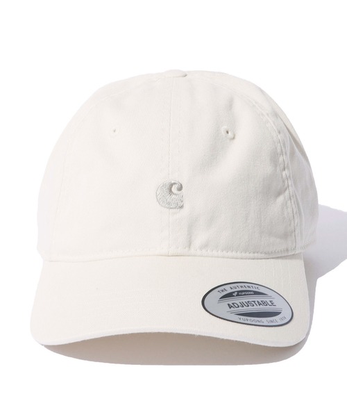 Carhartt WIP（カーハートダブリューアイピー）の「Carhartt WIP/カーハートダブリューアイピー MADISON LOGO CAP ベースボールキャップ（キャップ・メンズ・ダークネイビー/カーキ/ベージュ/ブラック/ナチュラル/ピンク/レッド/ライトブルー/ブルー/ホワイト/ライトベージュ/ブラック系/ブラウン/オリーブ・ONE SIZE）」の6枚目の写真