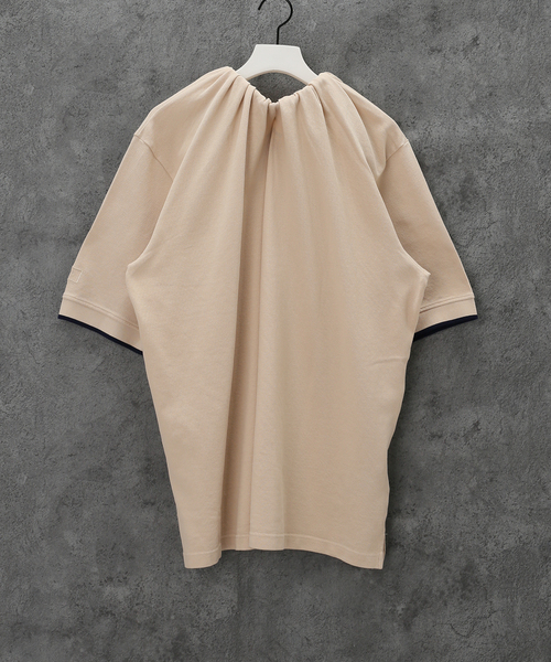 MARTINE ROSE（マーティンローズ）の「【MARTINE ROSE / マーティンローズ】TUCK NECK SS ポロシャツ（ポロシャツ・メンズ・ホワイト系その他・SMALL）」の4枚目の写真
