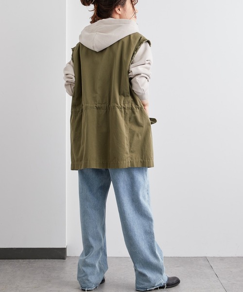 PUAL CE CIN（ピュアルセシン）の「裏起毛フードブルゾン（ブルゾン・レディース・ブルー系/イエロー/ブラック/ピンク/グレイッシュベージュ/ベージュ・FREE）」の11枚目の写真