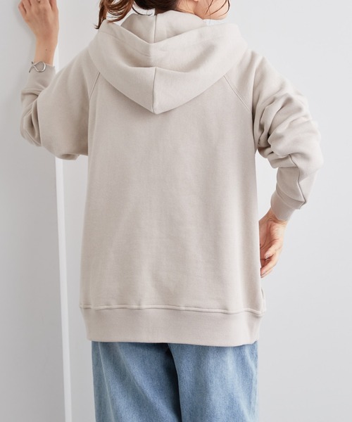 PUAL CE CIN（ピュアルセシン）の「裏起毛フードブルゾン（ブルゾン・レディース・ブルー系/イエロー/ブラック/ピンク/グレイッシュベージュ/ベージュ・FREE）」の20枚目の写真